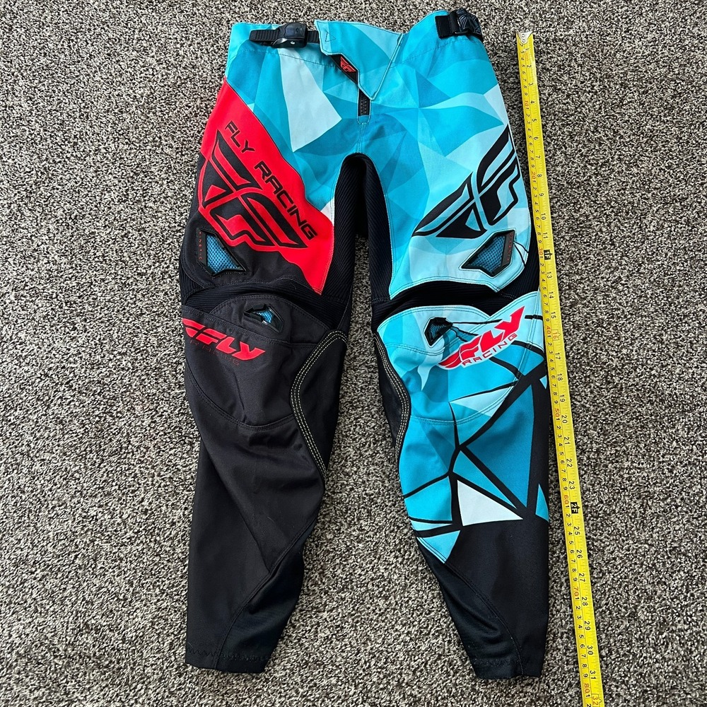 Fly Racing Kinetic Crux Motocross Pants Men's Boy's Size: 26 MX Dirtbike Padded